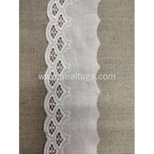 Heavy Thick Jacquard Embroidery Fabric Flower Cotton Lace